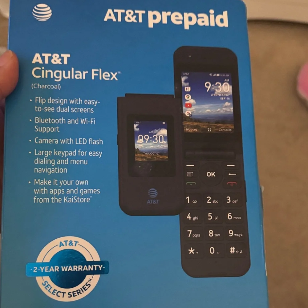Cingular Flex Charcoal Flip Phone